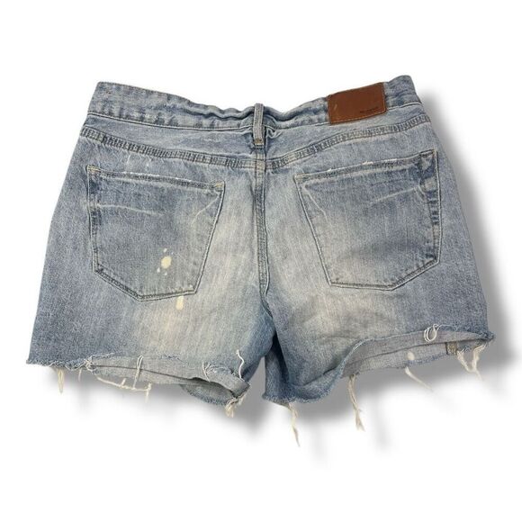 Madewell Distressed Cut Off Denim Shorts Size 26 - Picture 5 of 6